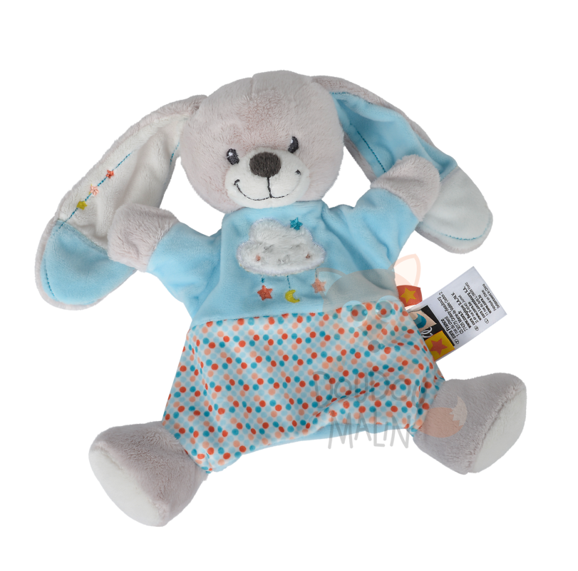 Influx - handpuppet comforter rabbit blue cloud 25 cm 